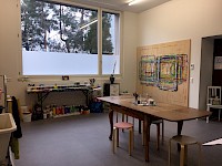 Atelier mit Malwänden / Gestaltungsraum